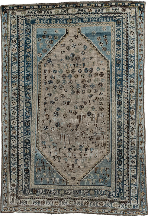 Antique Shiraz Area Rug (4' x 7')